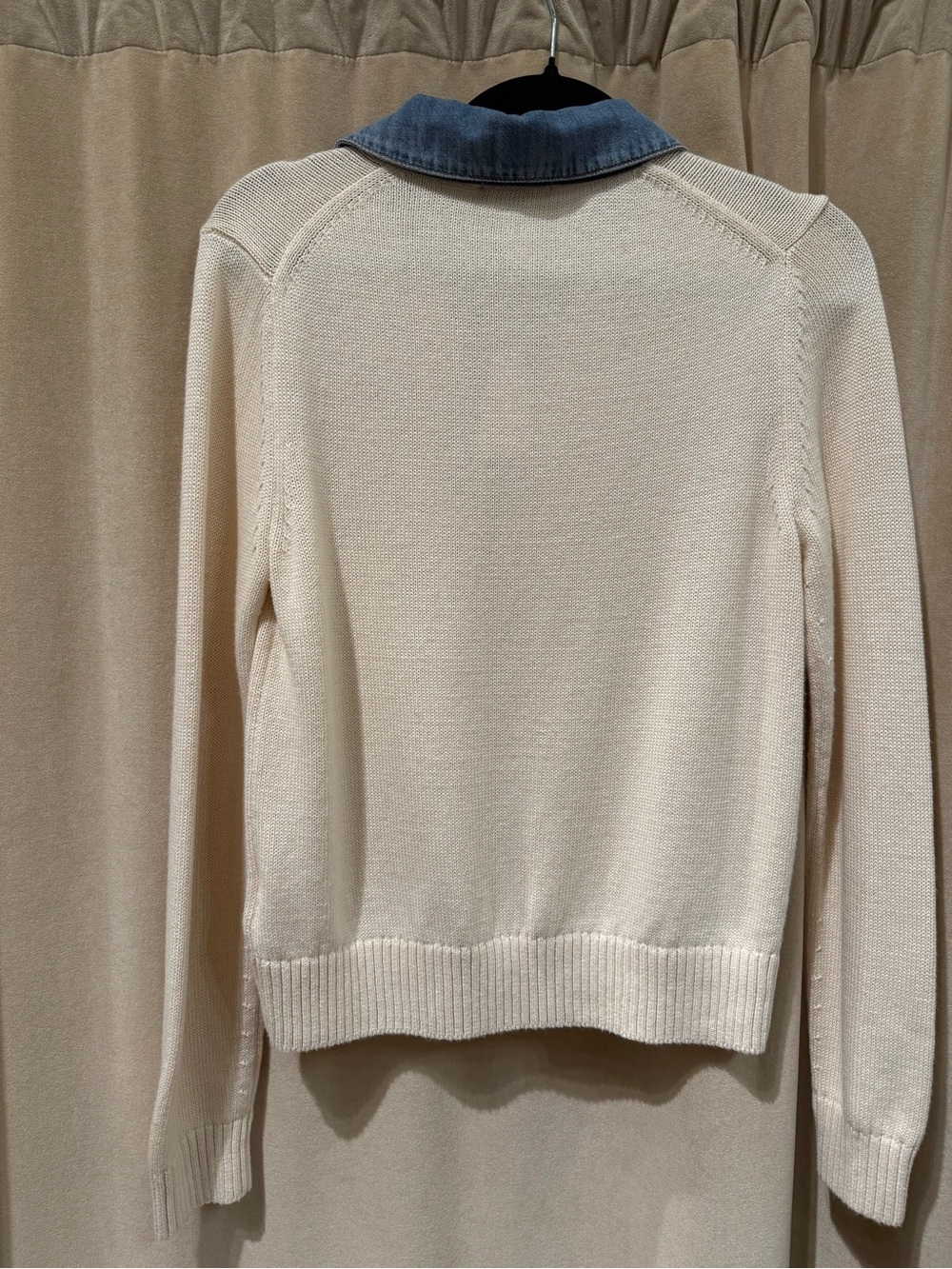 Lilla P Denim Collared Polo Sweater - Picture 6 of 9